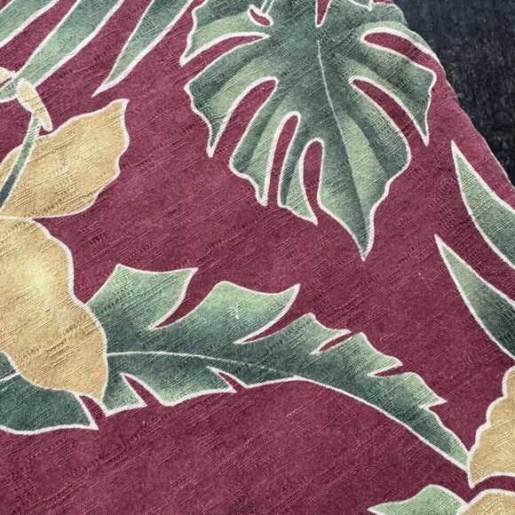 Solitude Floral Print Washable Silk Men’s Button Up Shirt Size 2XL Beach Theme - Picture 7 of 12